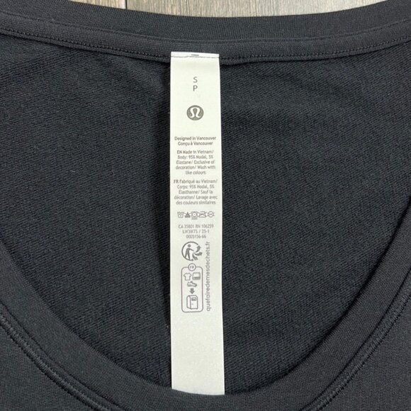 Lululemon NWT BeCalm Scoop-Neck Pullover Black - Picture 6 of 9